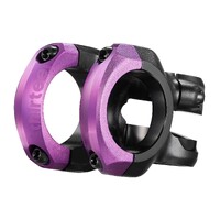 Stem Plus 35 | 50mm Length | 0 Rise | Black with Eggplant Clamps (ST1UPA-108)